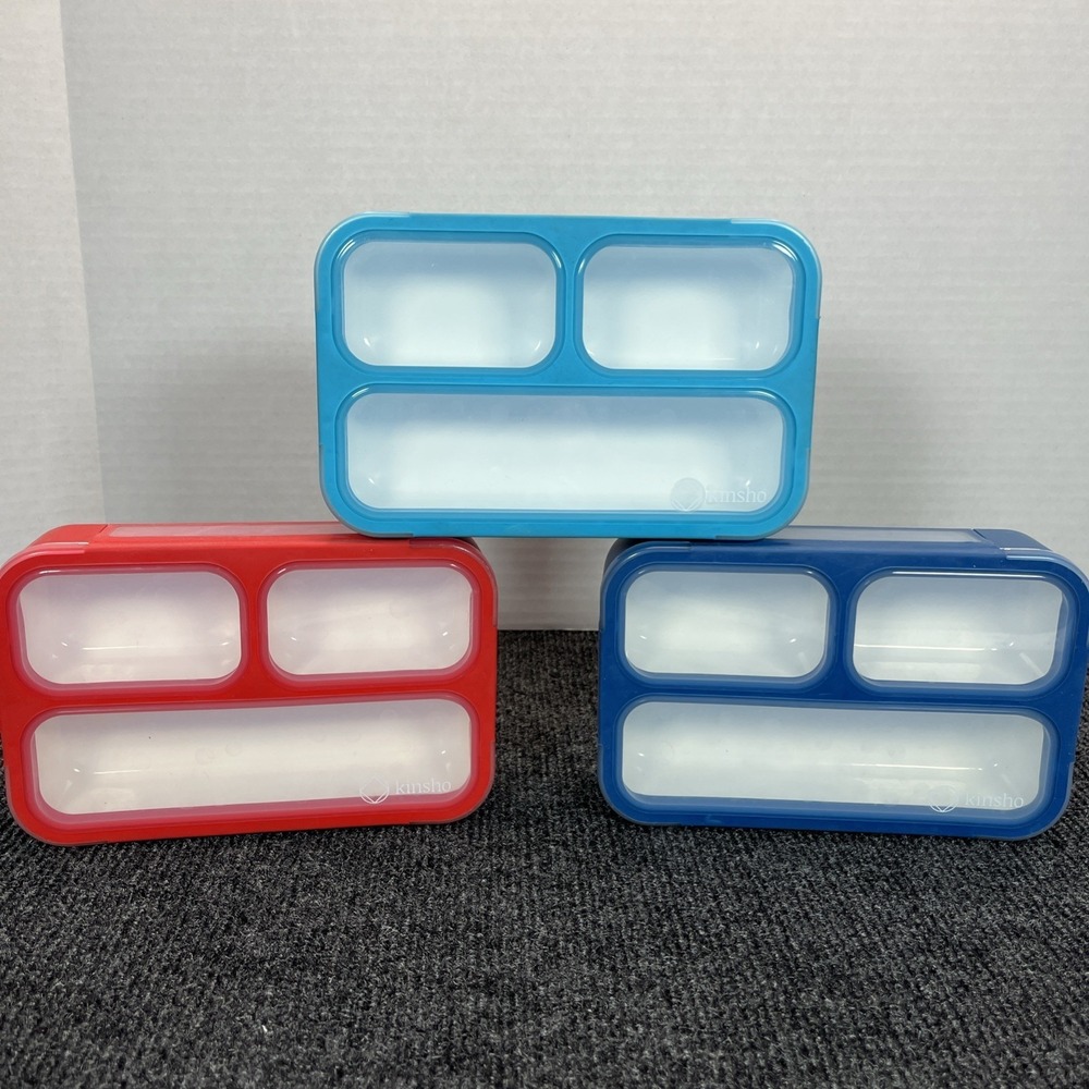 Kinsho Bento Lunch Box Kids‎ & Adult 3 Compartment ECO Sustainable School Work